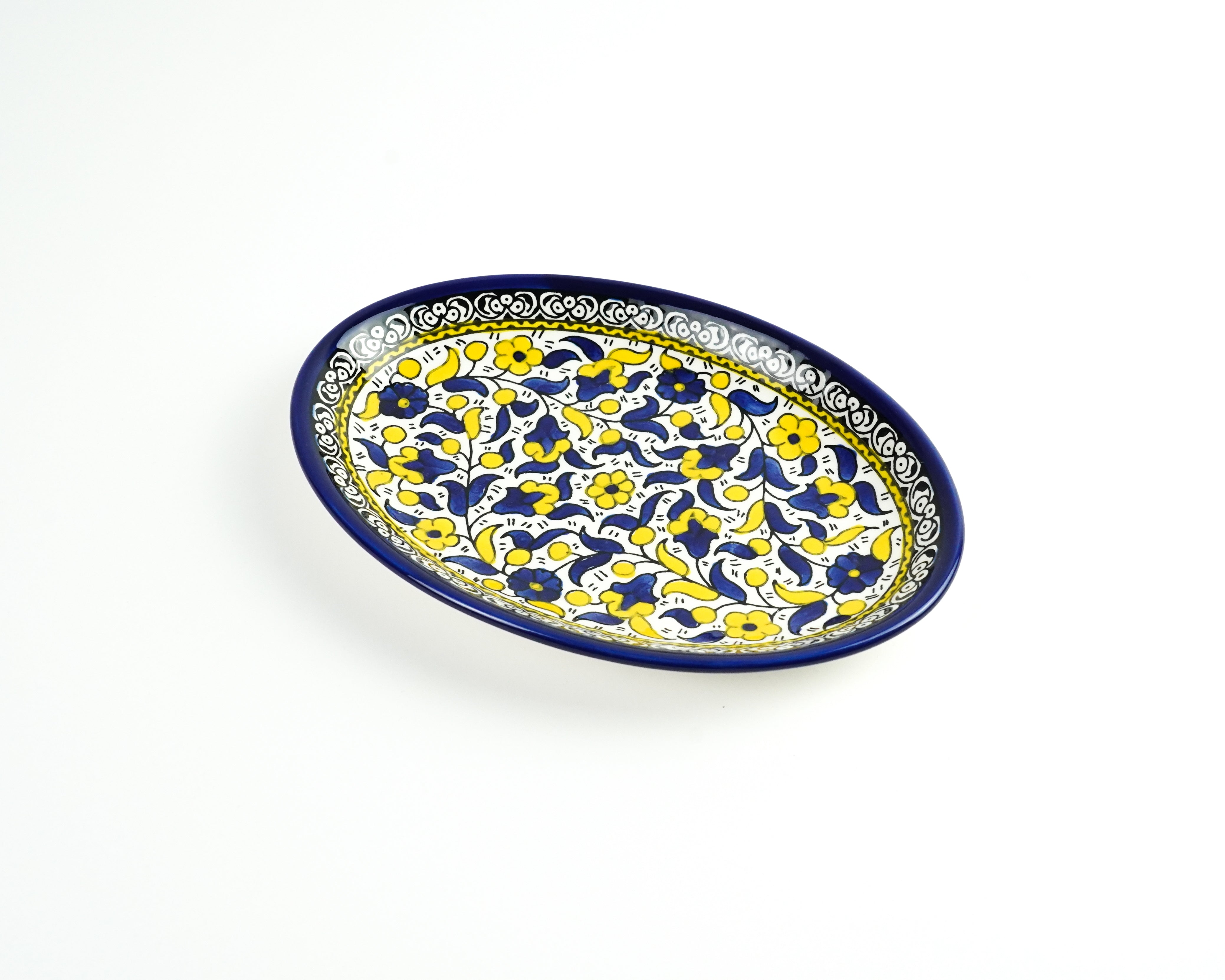 Oval 22 cm flach