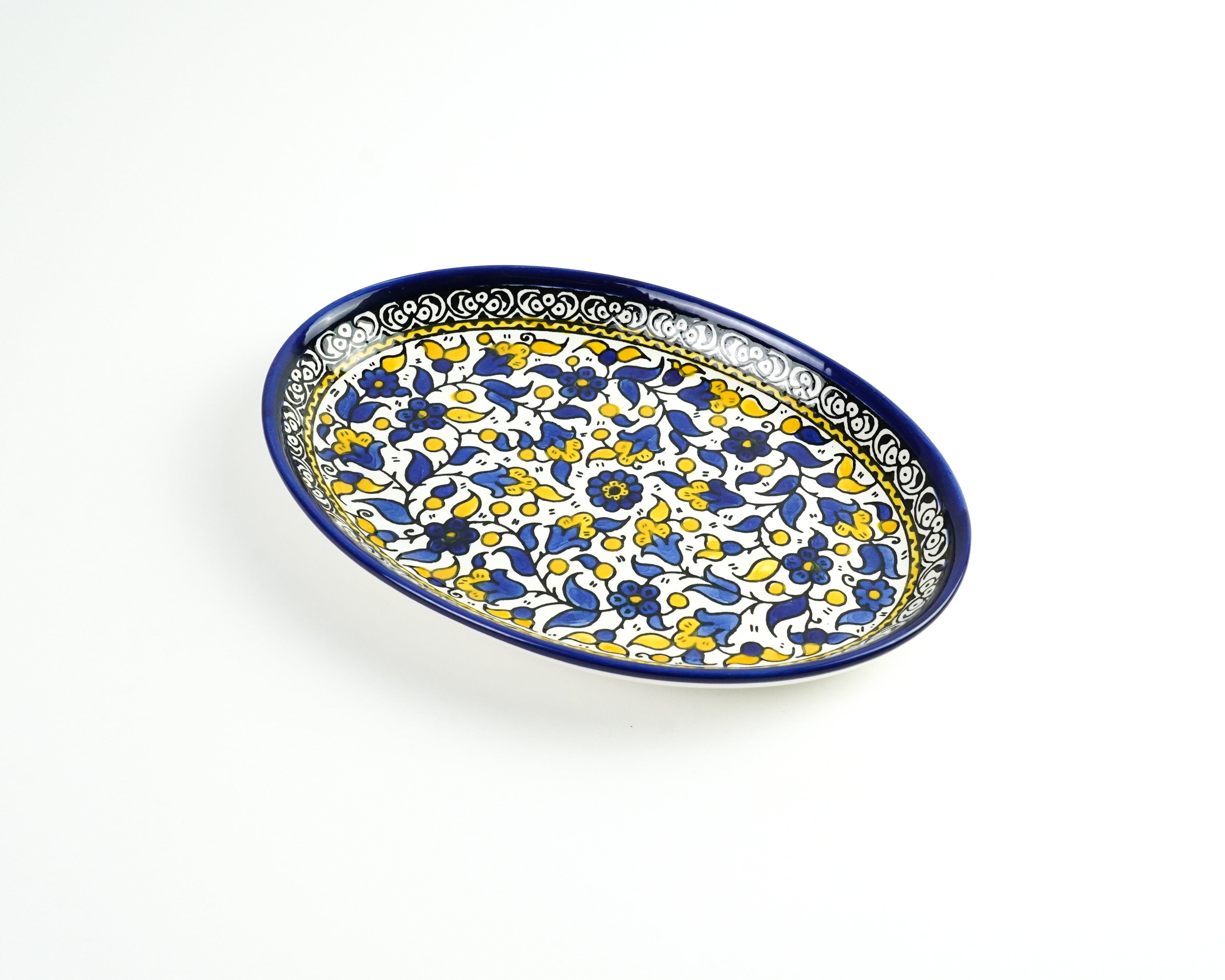 Oval 25 cm flach