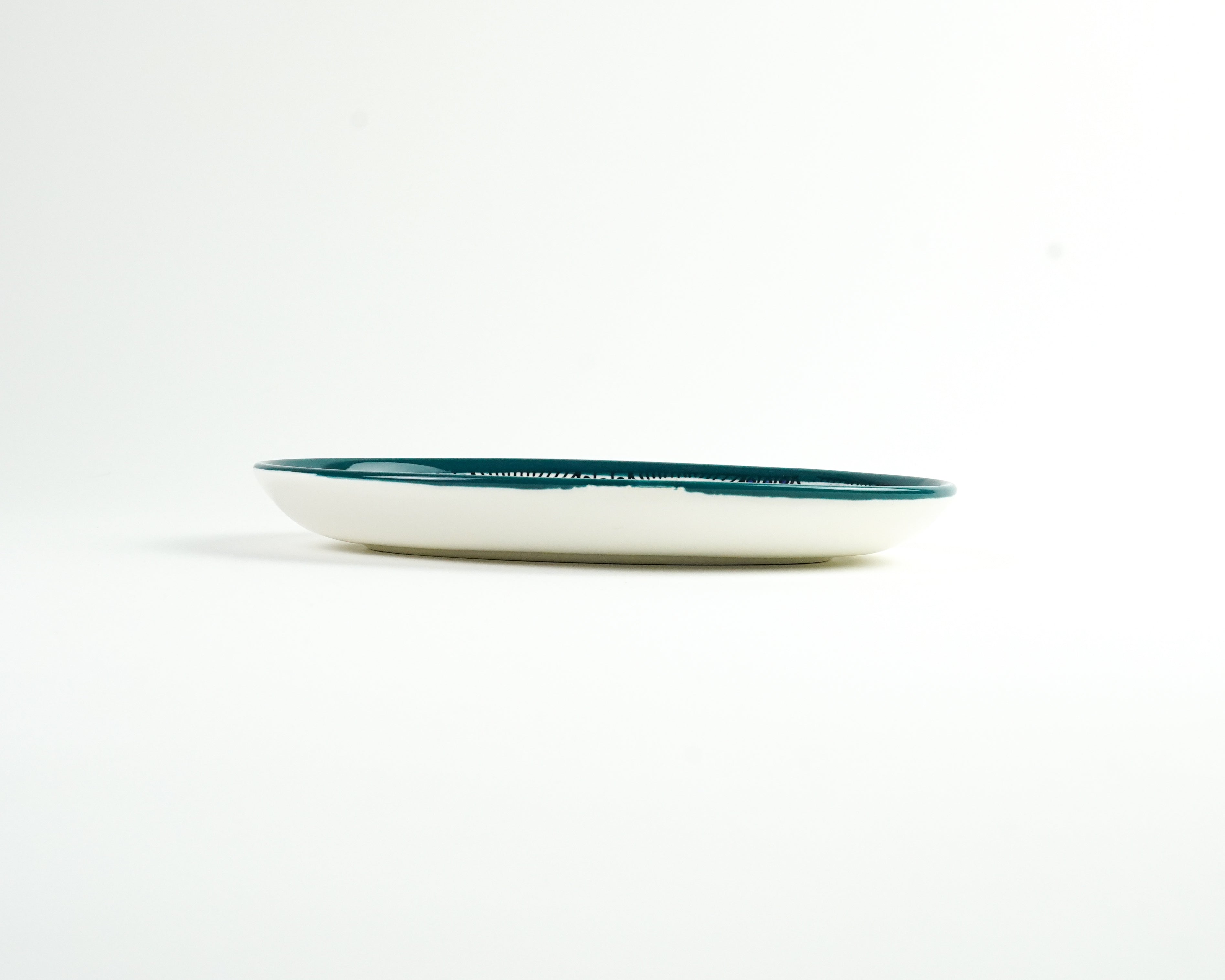 Oval 25 cm flach