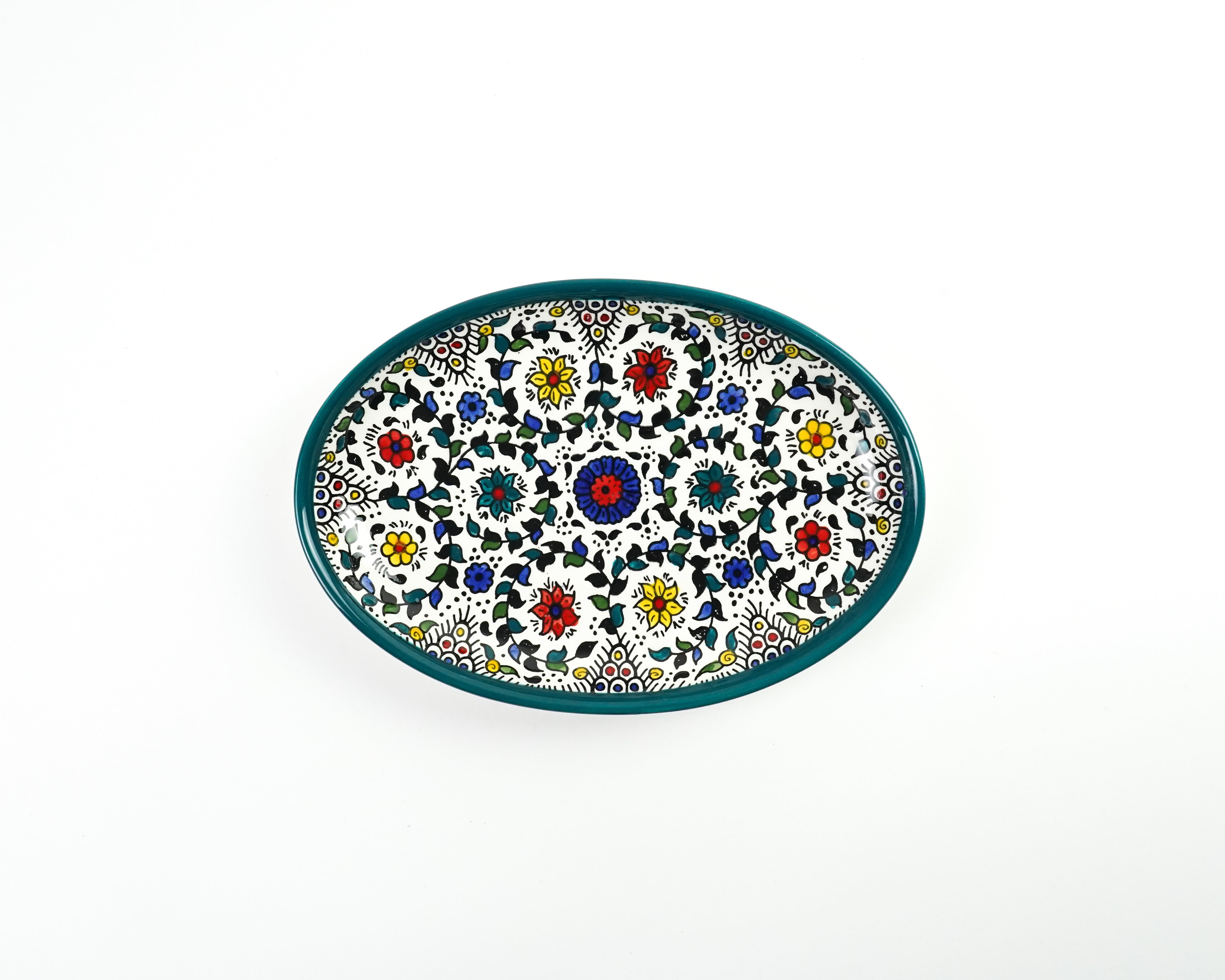 Oval 25 cm flach