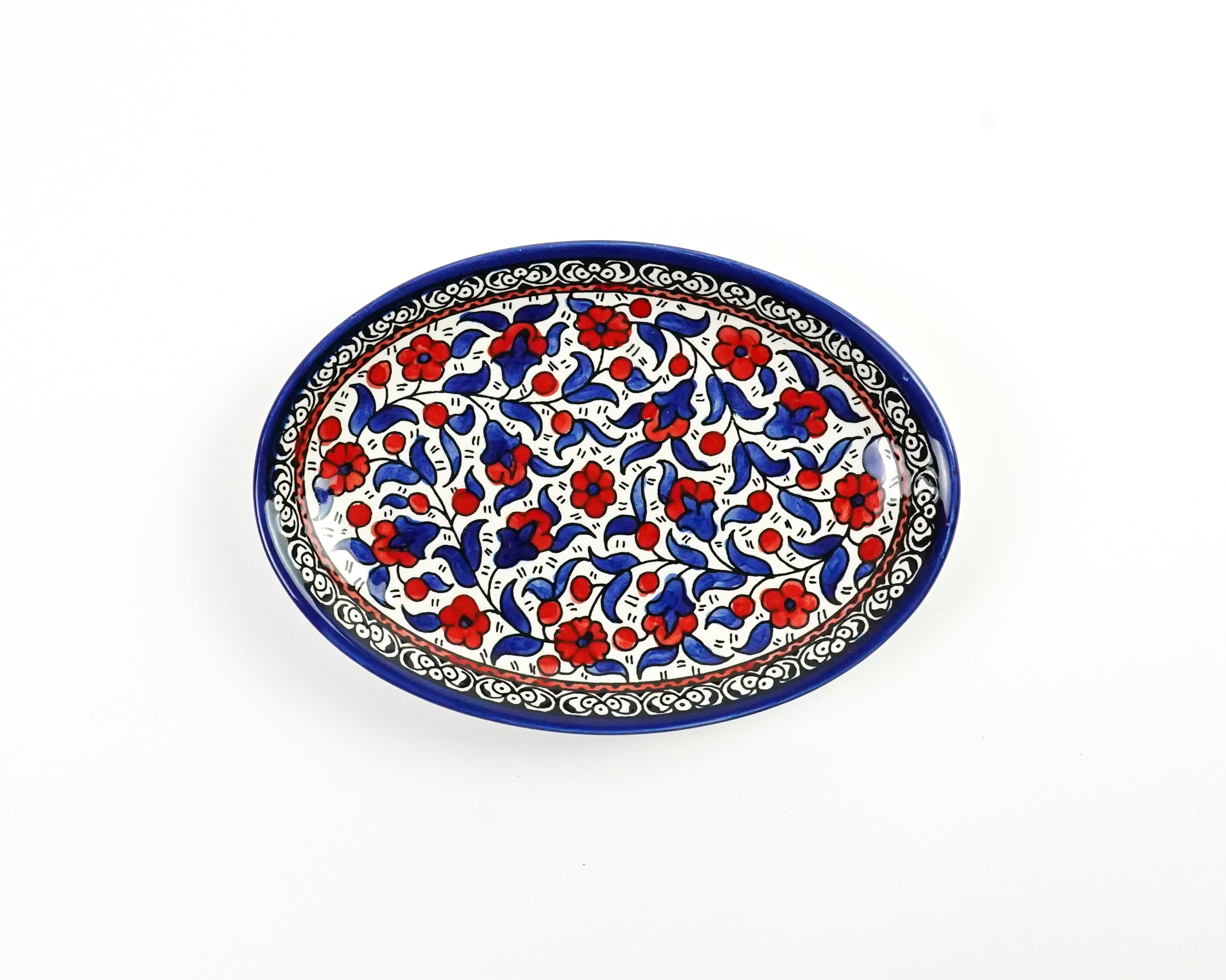 Oval 22 cm flach
