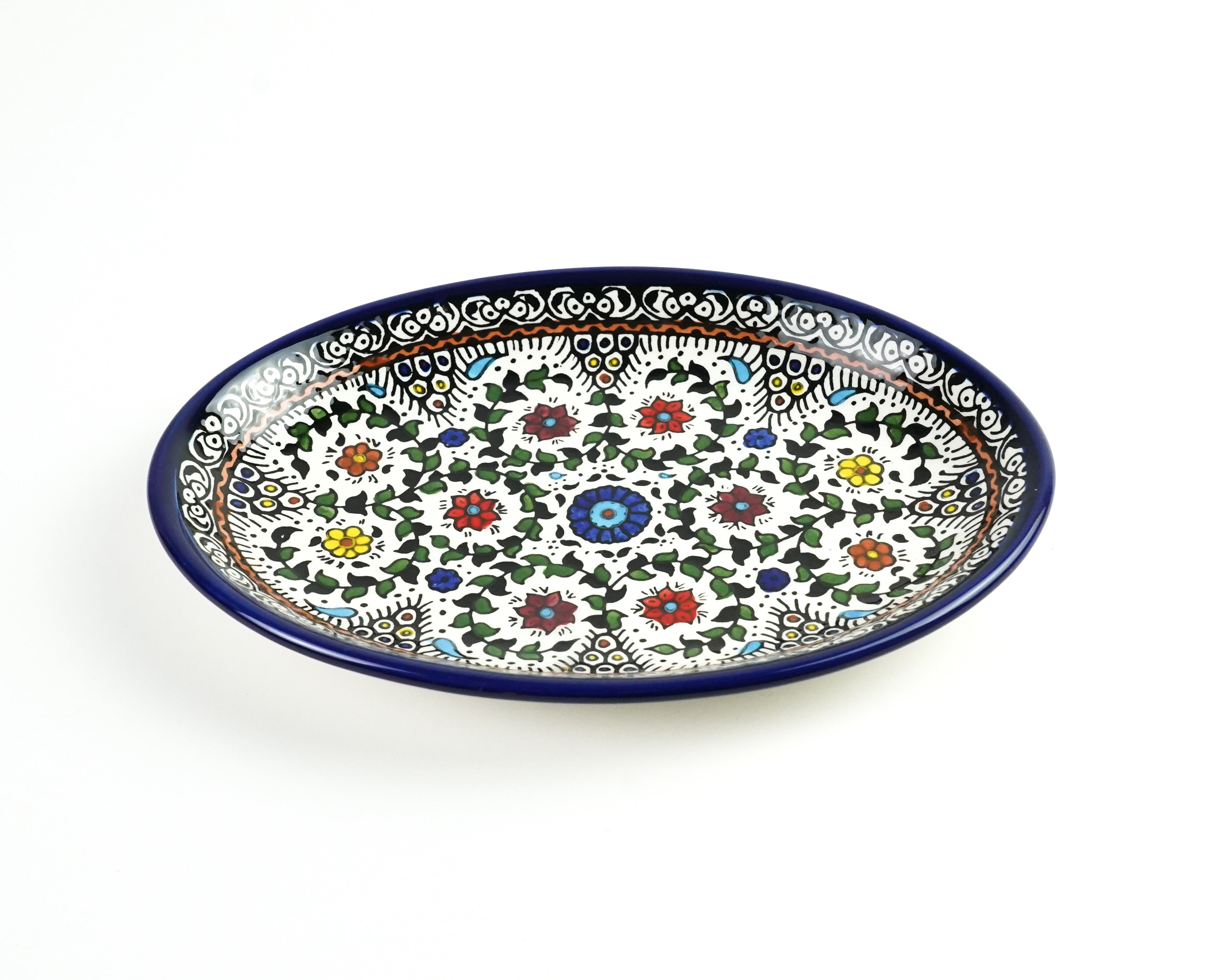 Oval 22 cm flach