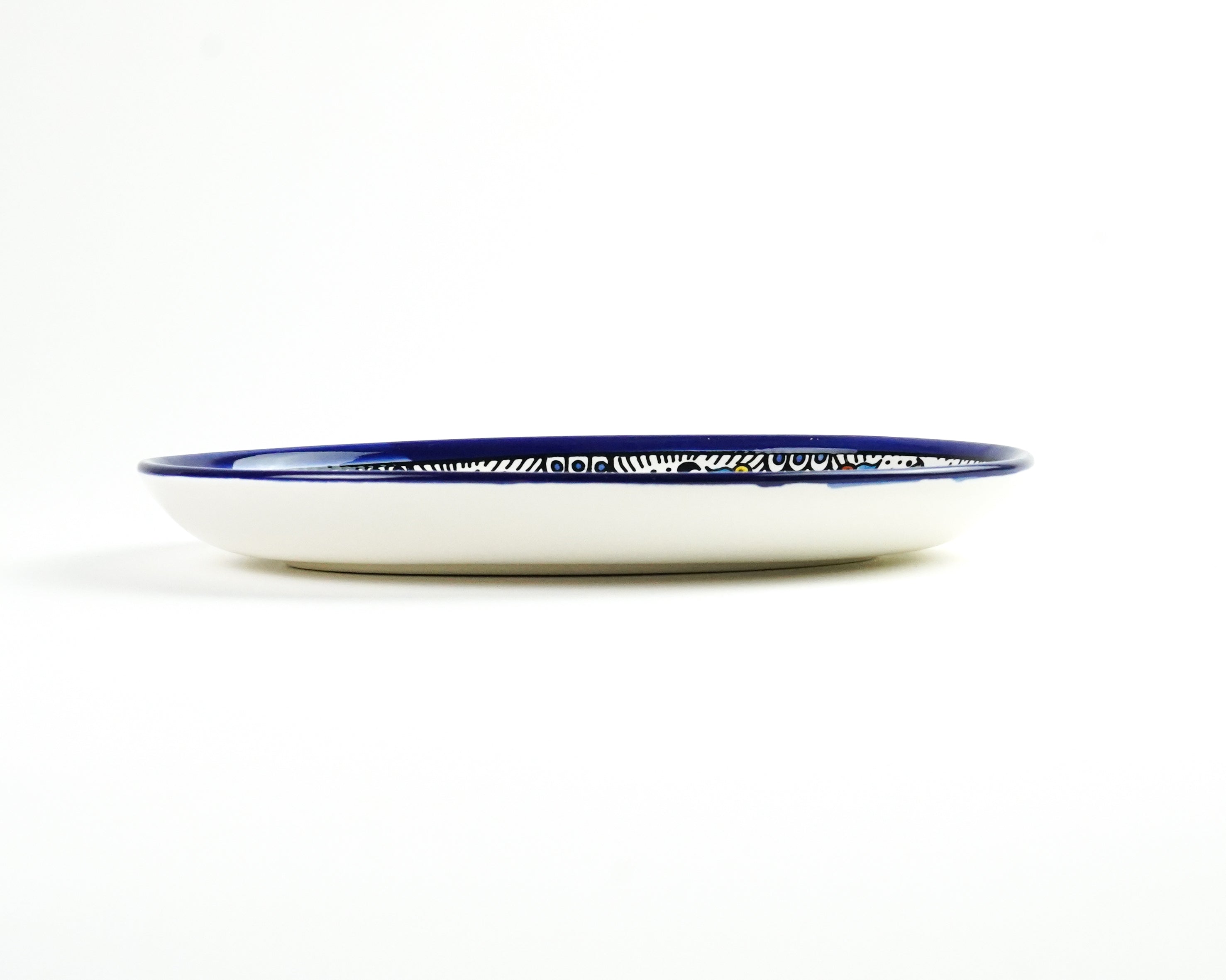 Oval 25 cm flach