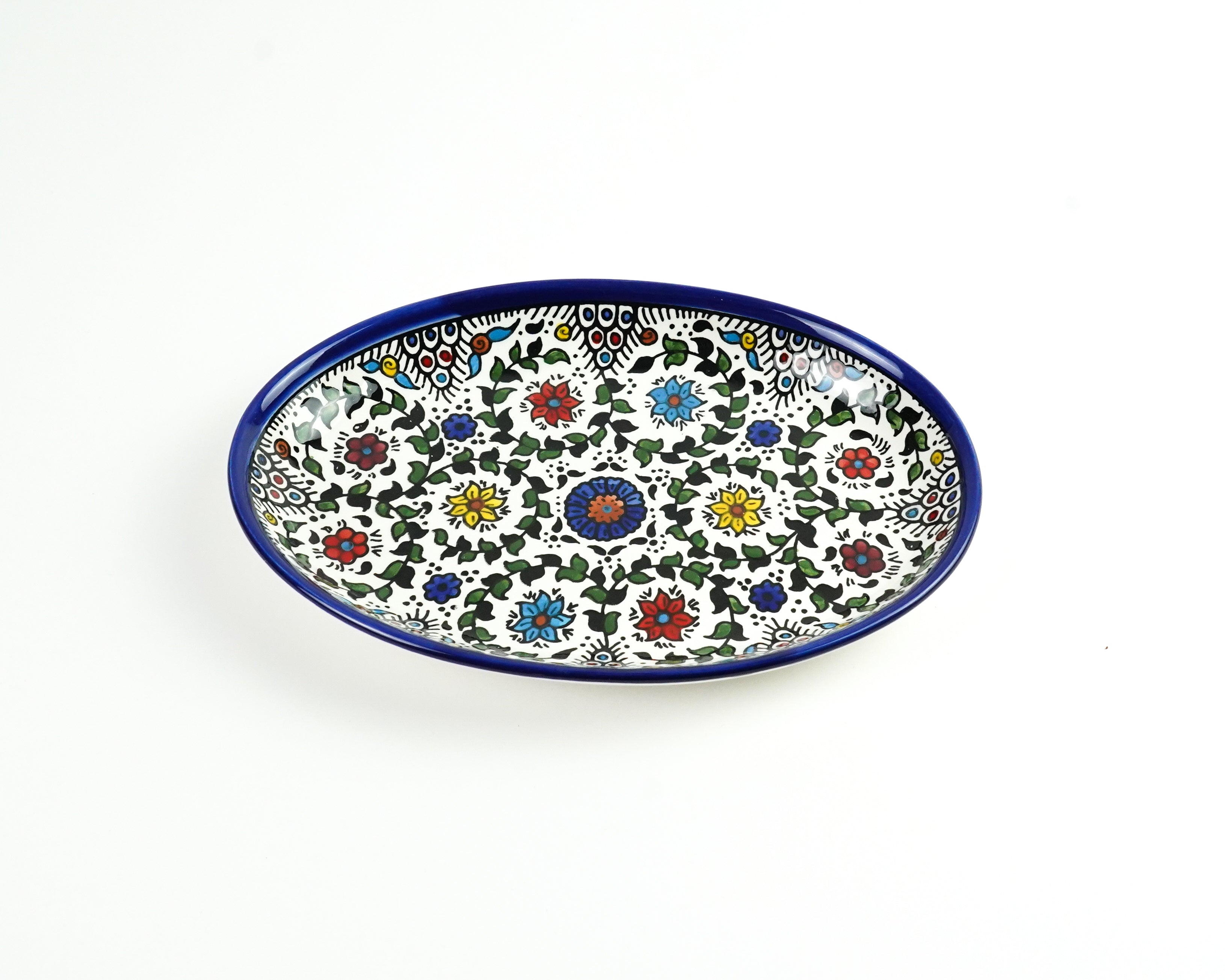 Oval 25 cm flach