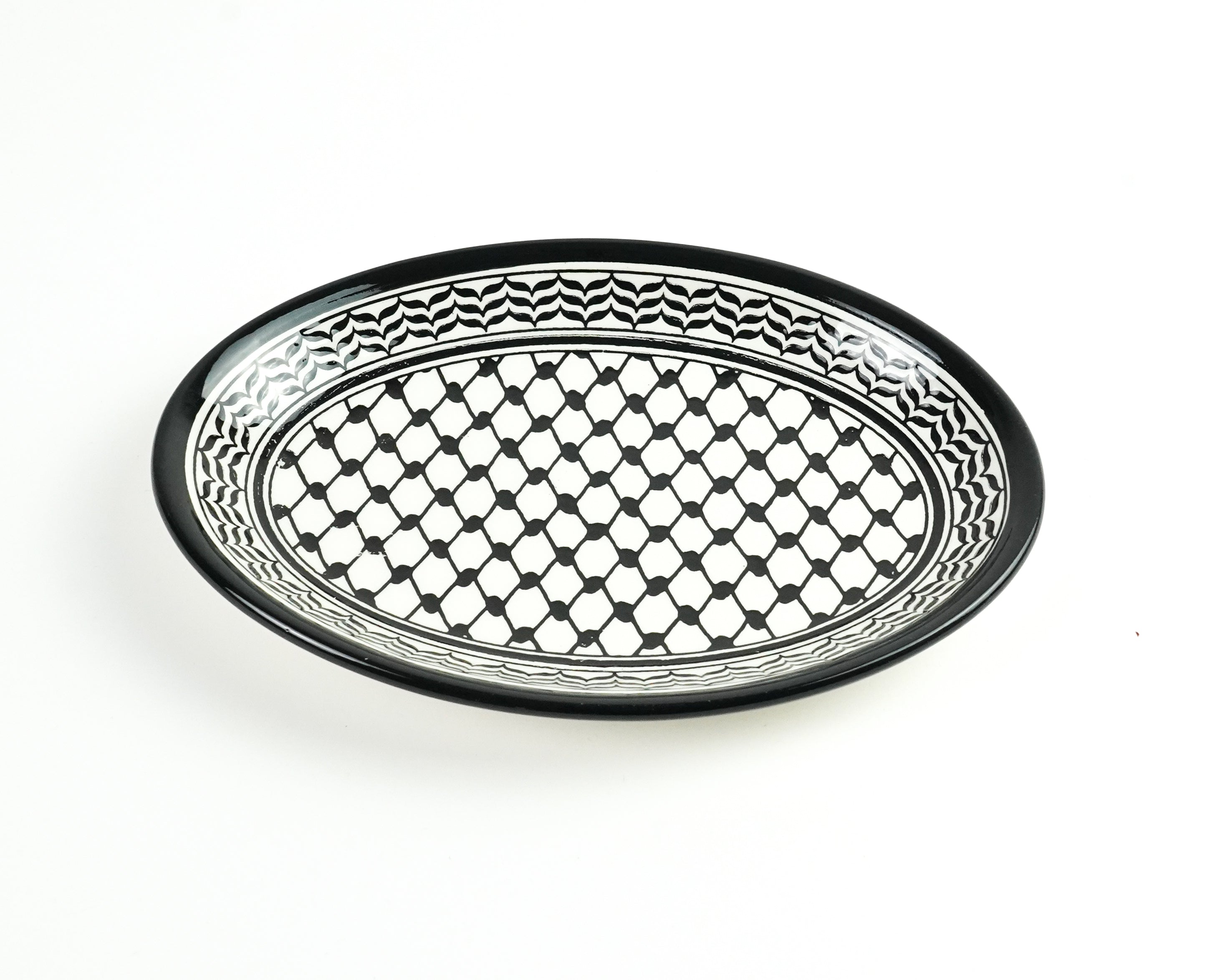 Oval 22 cm flach