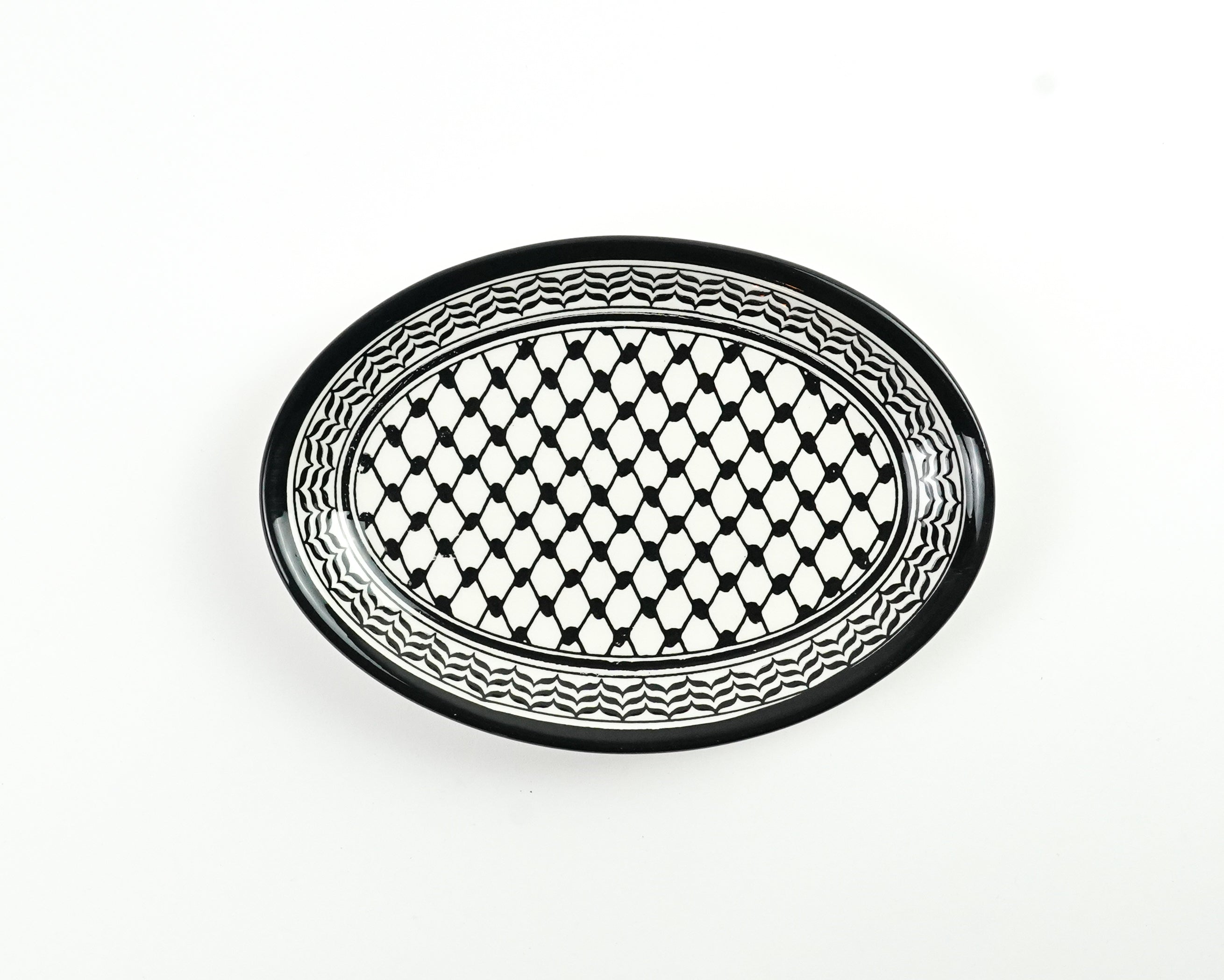 Oval 22 cm flach