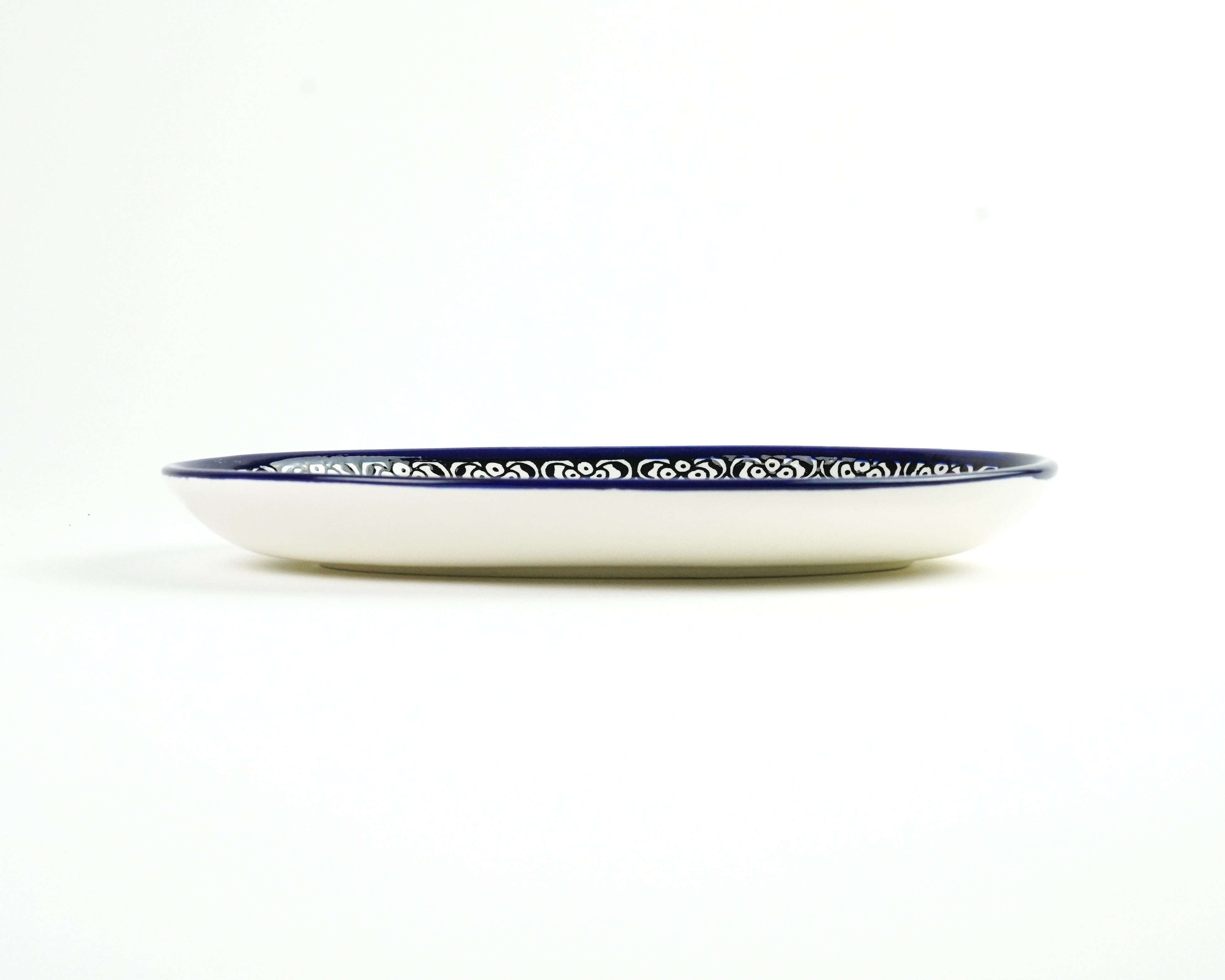 Oval 25cm flach