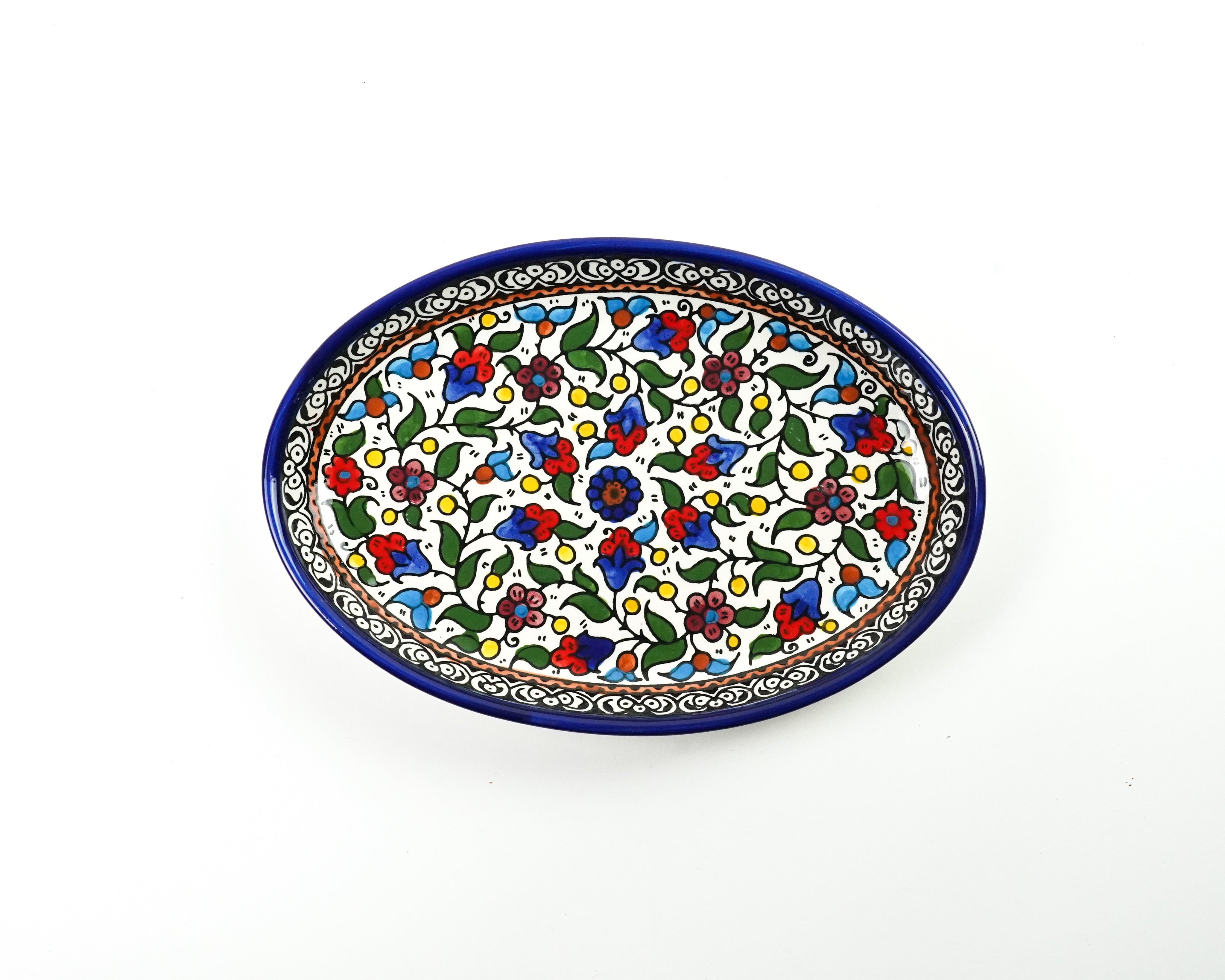 Oval 25cm flach
